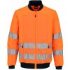 PORTWEST HI-VIS T164 / Reflexná pracovná bunda so sieťovanými panelmi - HV oranžová 5XL
