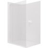 CERANO - Sprchová zástena Walk-in Crystal Ľ/P - 8 mm - bezvzperový systém - biela matná, ryhované sklo - 150x200 cm