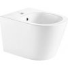 kielle Nefia - Závesný bidet, s prepadom, s otvorom na batériu, biela 30327000