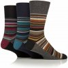 Pánske módne 3 páry ponožky Gentle Grip DIMENSION STRIPE voľný lem