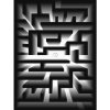 Fototapeta panel - PL0444 - 3D - Labyrint – čierny 175cm x 250cm - Vlies 110gr