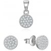 Beneto Souprava stříbrných šperků s čirými zirkony AGSET358 (přívěsek, náušnice)