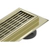 Mexen Flat M33 nerezový sprchový žľab 80 cm, zlatá, 1533080-15