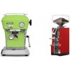 Ascaso Dream ONE, Fresh Pistachio + Eureka Mignon Libra, CR ferrari red