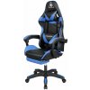 Kruger&Matz KM0790 Herná stolička s podnožkou GX-150, čierna a modrá