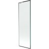 Mexen Next L, 1-krídlová vaňová zástena 60 x 150 cm, 6mm číre sklo-čierny vzor, chrómový profil, 895-060-000-03-70-01