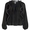 Vila Blúzka Top Metina L/S - Black Čierna