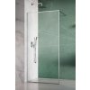RADAWAY MODO F II 125cm pevná sprchová stena / walk-in kút, profil chróm, sklo číre, 10409125-01-01