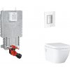 Grohe Uniset - Set predstenovej inštalácie, klozetu, dosky SoftClose a tlačidla Skate Cosmopolitan, Moon White SANI15BB3111