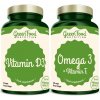 GreenFood Nutrition Omega 3 + Vitamin E kapsúl + Vitamin D3 60 kapsúl 120 kapslí