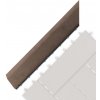 Prechodová lišta G21 Indický teak pro WPC dlaždice, 38,5 x 7,5 cm rohová (levá)