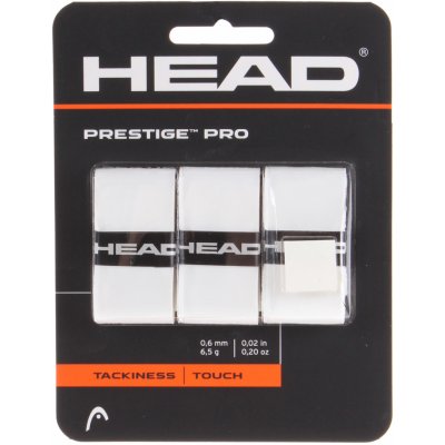 Head Prestige Pro 3 overgrip omotávka tl. 0,5 mm Farba: bílá, balenie: 3 ks