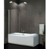 H K - Vaňová zástena PURE V1 75x140 - jednodielna, číre sklo PUREV175