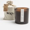 WXY. sviečka, Big amber - Black Ash & Frankincense