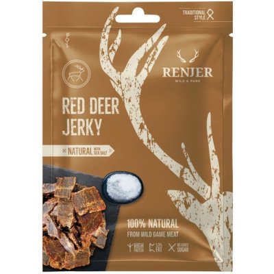 Renjer Modern Nordic Red Deer Jelení Jerky Sea Salt 25 g