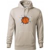 Basketbal lopta v triku - Mikina pánska Cape s kapucňou - L ( Ľadovo sivá )