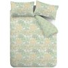 Zelené predĺžené obliečky na dvojlôžko 230x220 cm Forest Blossom – Catherine Lansfield