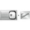 Blanco SET 04-B 24 TIPO 45 S COMPACT PŘÍRODNÍ LESK + DARAS -S CHROM