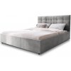 Wilsondo Manželská čalúnená posteľ s úložným priestorom Avela 140x200 - sivá