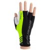 CRUSSIS cyklo rukavice čierne/žltá fluo, veľ. M