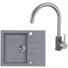 Set Alveus Rock 30 + Elza - Drez Granitový Rock 30 - 595x475mm, vanička 320x400x160mm, + bateria Elza