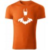 T-ričko Batman pánske tričko Farba trička: Oranžová, Farba potlače: Biela, Veľkosť: S