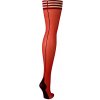 Kix'ies Monica C Červené pančuchy s čiernym švom, veľkosť C