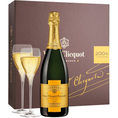 Veuve Clicquot Vintage 2004 0,75 l (darčekové balenie 2 poháre)