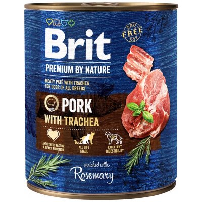 Konzerva Brit Premium by Nature Pork with Trachea 800g