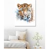 ZUTY Obrazy na stenu - Leopardí pohľad Rámovanie: vypnuté plátno na rám, Rozmer: 80x100 cm