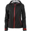 James & Nicholson softshellová s kapucňou JN1097 čierná červená