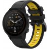 VSETKONAMOBIL 123121 SPORTY Vymeniteľný silikónový remienok Garmin Forerunner 955 BLACK-YELLOW