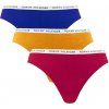 TOMMY HILFIGER - tangá 3PACK cotton essentials ital vine & gold - limitovaná edícia-XS