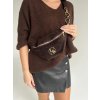 Hnedá crossbody kapsička Laura Biaggi
