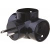 Rozbočovacia zásuvka - rozdvojka - 3x230V RW-3c čierna