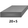 BranyPosuvne.sk Plochá plná oceľová tyč 20x5 mm (pásovina), bez povrchovej úpravy 6 m (J-P20x5-6)