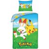Halantex bavlna obliečky Pokémoni motív Scorbunny a Pikachu 70x90 140x200