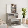 vidaXL Sada toaletného stolíka sivý dub sonoma 74,5x40x141 cm 3114145