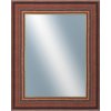 DANTIK - Zrkadlo v rámu, rozmer s rámom 40x50 cm z lišty ANGLIE hnedá Au Linka (612)