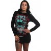 Yakuza dámska dlhá mikina šaty - SUPERBIA HOODIE KLEID GKB 90120 black Farba: čierna, Veľkosti dámske: XS