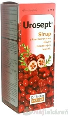 Dr.Muller Sirup Urosept s brusnicami + Vitamín C 320 g od 7 € - Heureka.sk