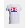 Chlapčenské tričko Under Armour UA B BOXED SPORTS UPDATE SS-WHT Biela YLG