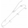Eppi Strieborný minimalistický náramok na nohu LB50198