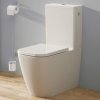 KIELLE Arkas I WC misa kombi Vortex Rimless s hlbokým splachovaním, variabilný odpad + WC nádržka + Softclose WC sedadlo, 360 x 650 x 855 mm, biela, 30211000