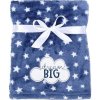 Babymatex Deka RICCO s výšivkou 75x100 cm - Tmavomodrá Obláčik