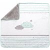Biela/v mentolovej farbe detská deka z mikroplyšu 80x80 cm Happy Cloud – Roba