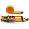 Gurtne upínacie popruhy 4,2cm x 7m (upínací pas, upínacie popruhy gurtne s račňou a hákmi)