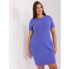 Modré šaty s vreckami RV-TU-8862.69P-blue ONE SIZE