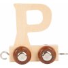 small foot Drevený vláčik vláčikodráhy abeceda písmeno P