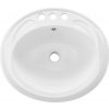VEVOR Umývadlo 485x425MM Na Dosku Oválne Keramické Umývadlo